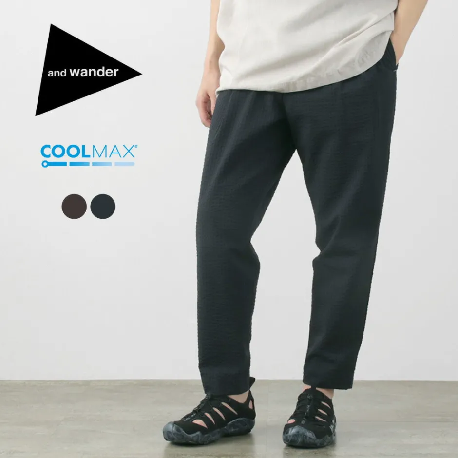 Trousers^AND WANDER / Dry Soft Seersucker Pants