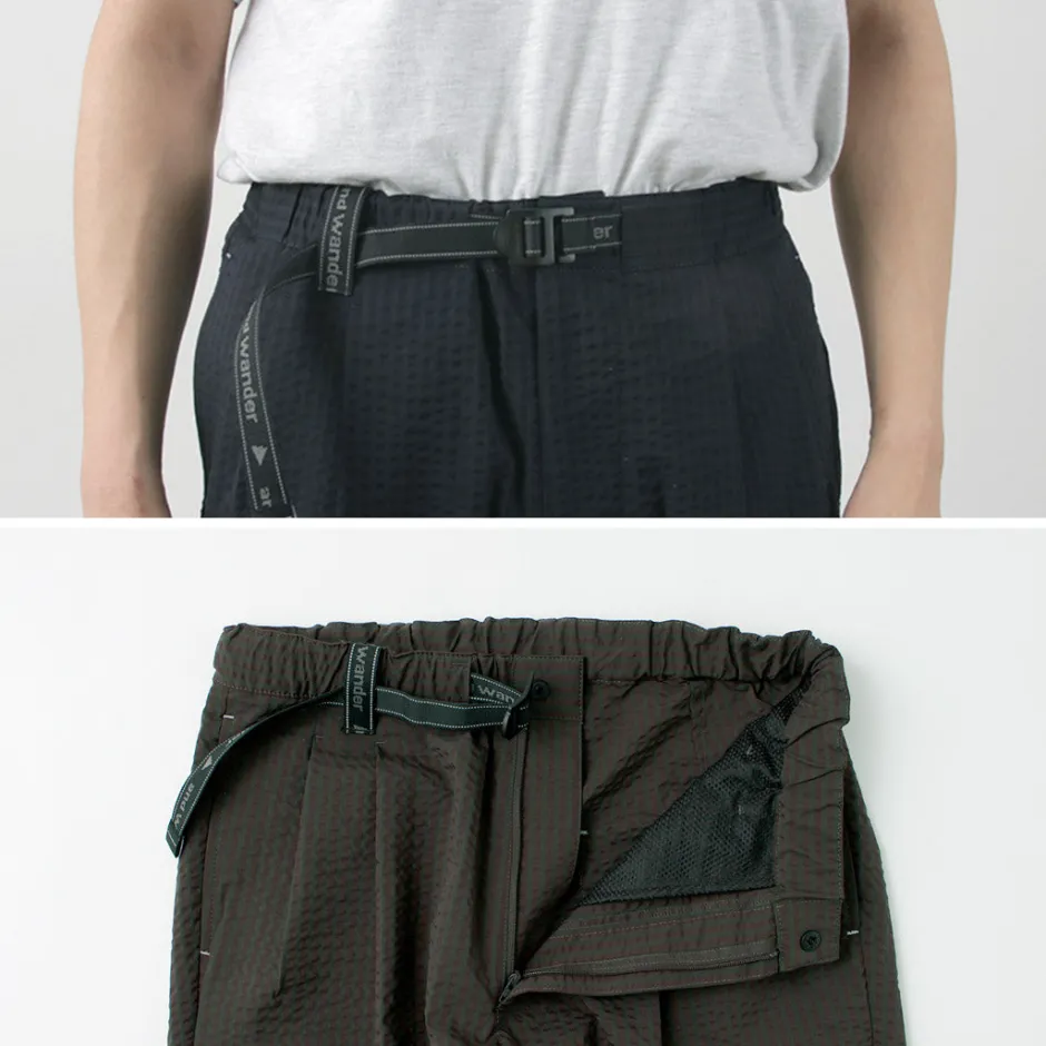 Trousers^AND WANDER / Dry Soft Seersucker Pants