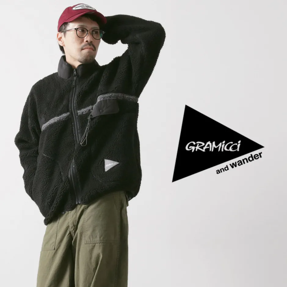 Jackets^AND WANDER / Gramicci Jacquard Tape Fleece Jacket