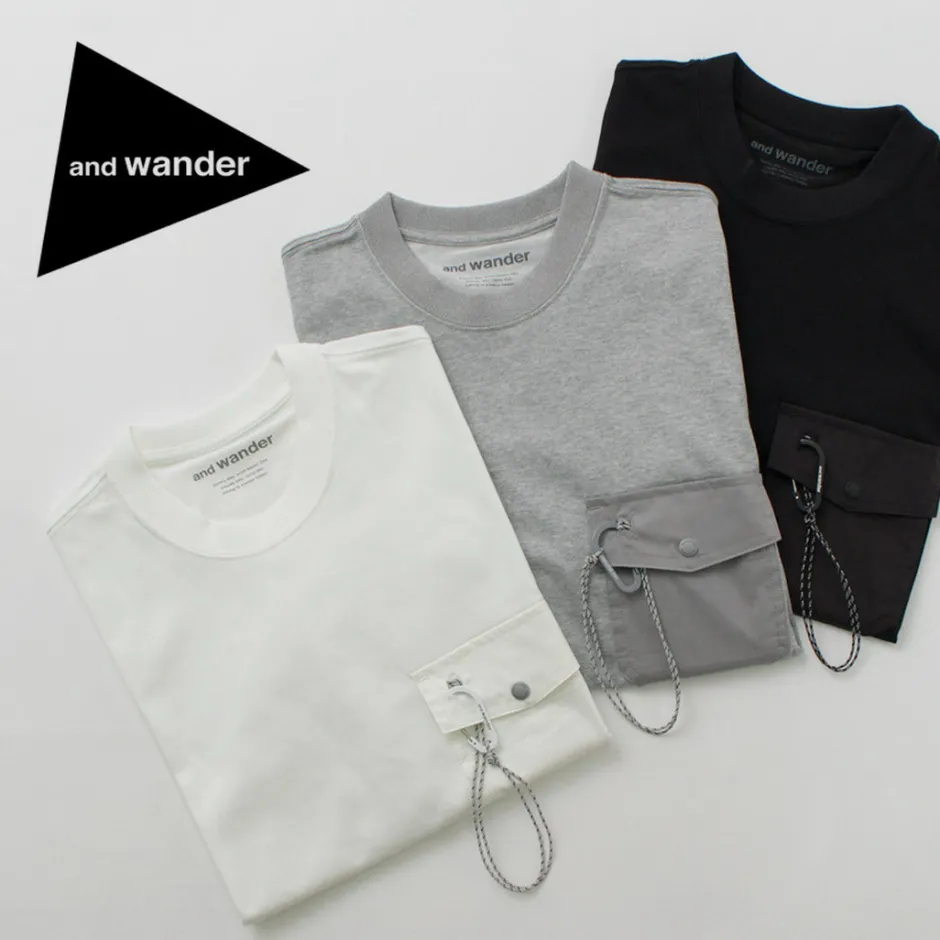 T-Shirts^AND WANDER / Pocket T-Shirt