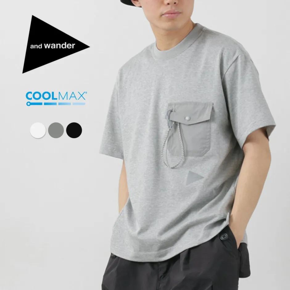 T-Shirts^AND WANDER / Pocket T-Shirt
