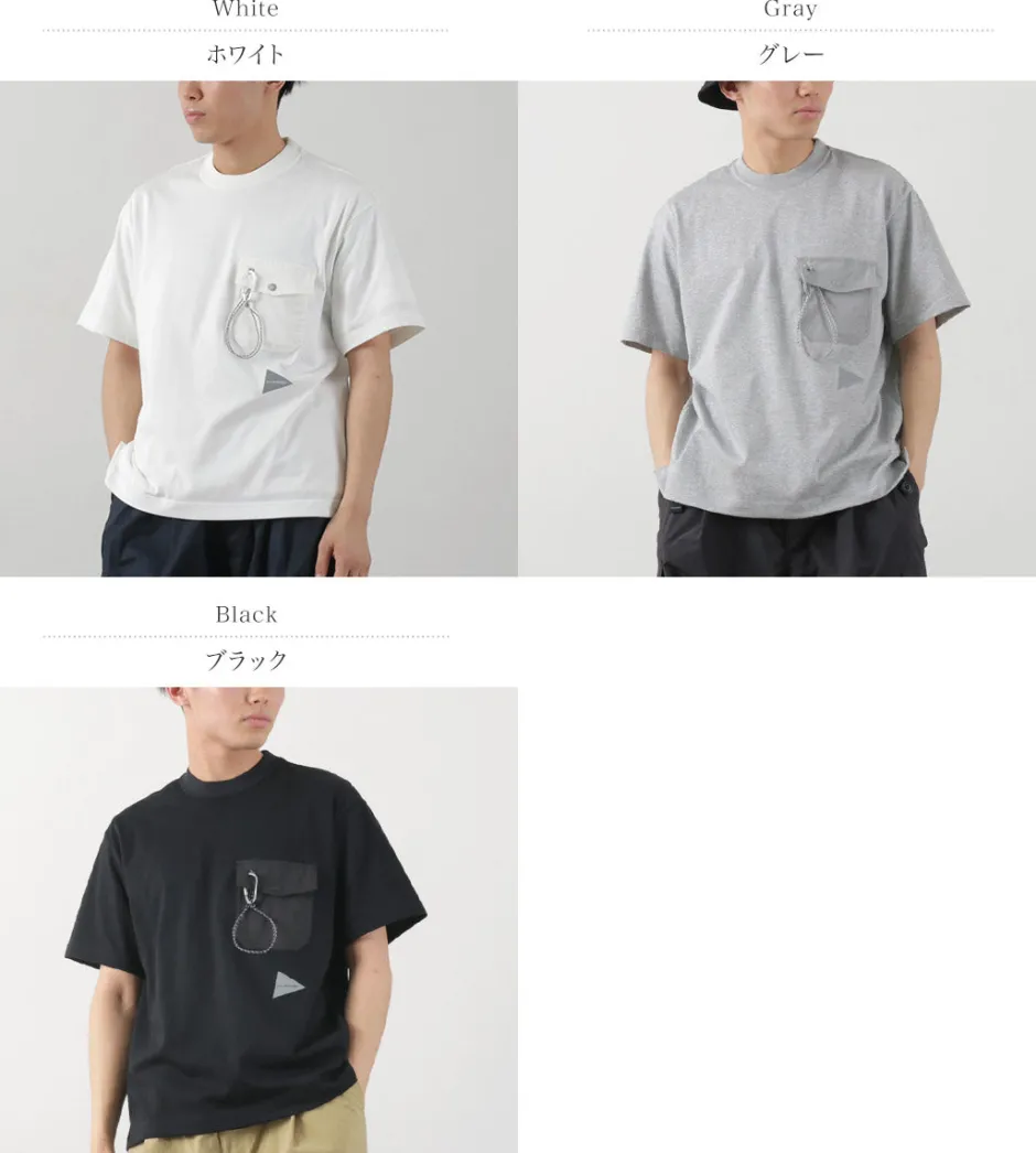 T-Shirts^AND WANDER / Pocket T-Shirt