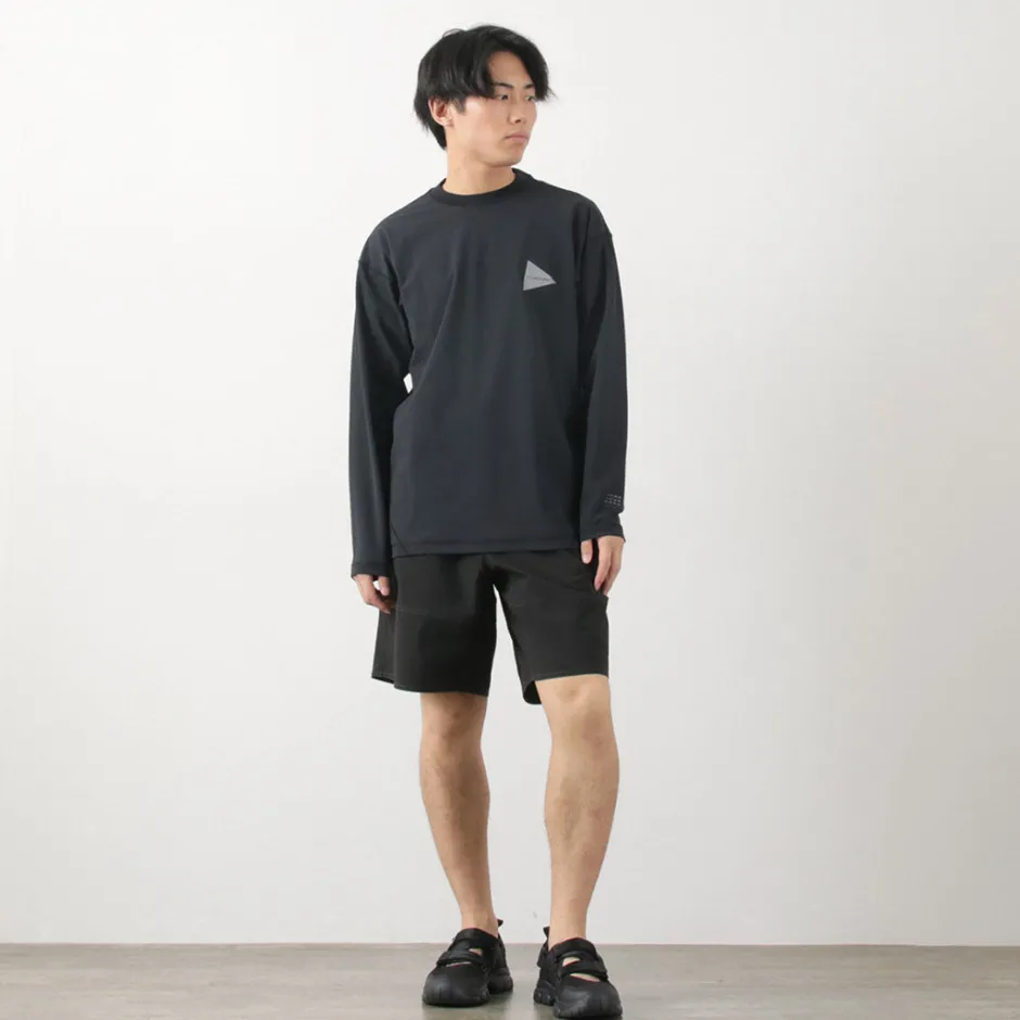 T-Shirts^AND WANDER / Rash Guard M black