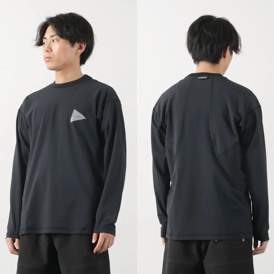 T-Shirts^AND WANDER / Rash Guard M black