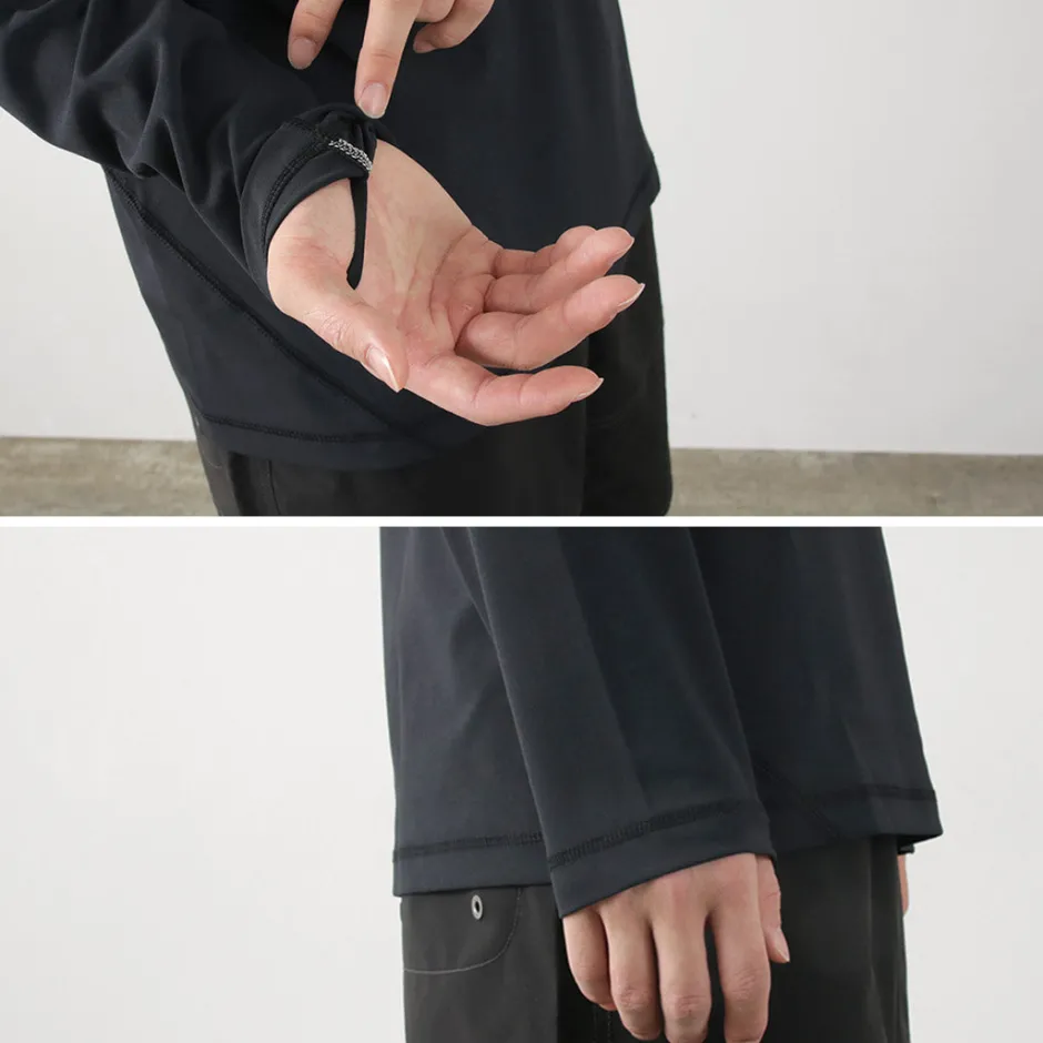 T-Shirts^AND WANDER / Rash Guard M black