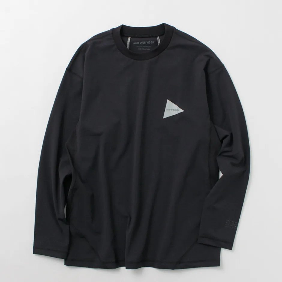 T-Shirts^AND WANDER / Rash Guard M black