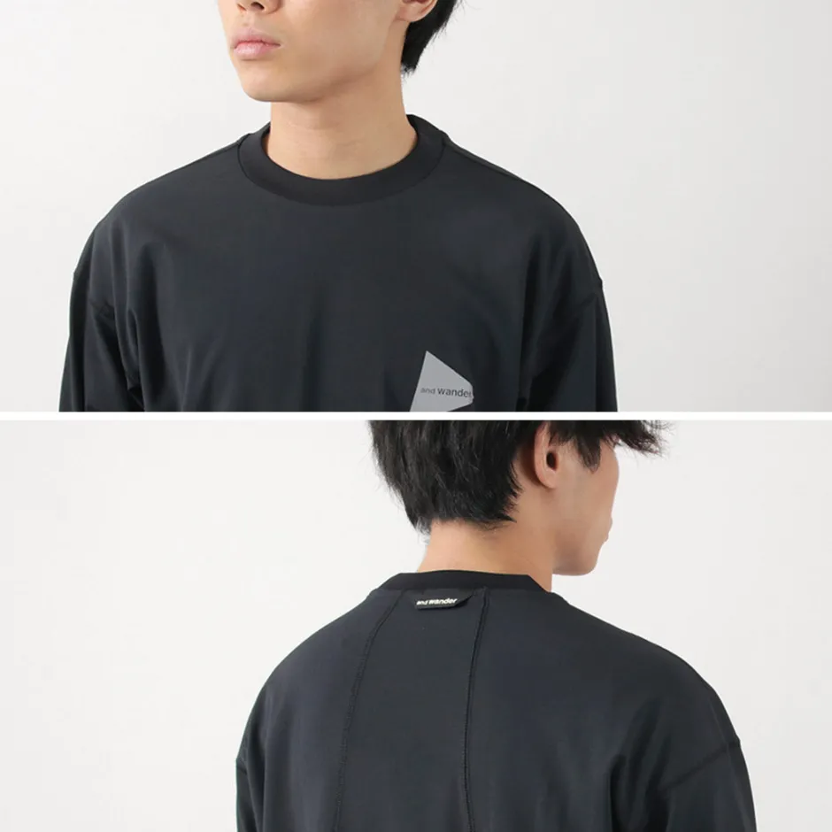 T-Shirts^AND WANDER / Rash Guard M black
