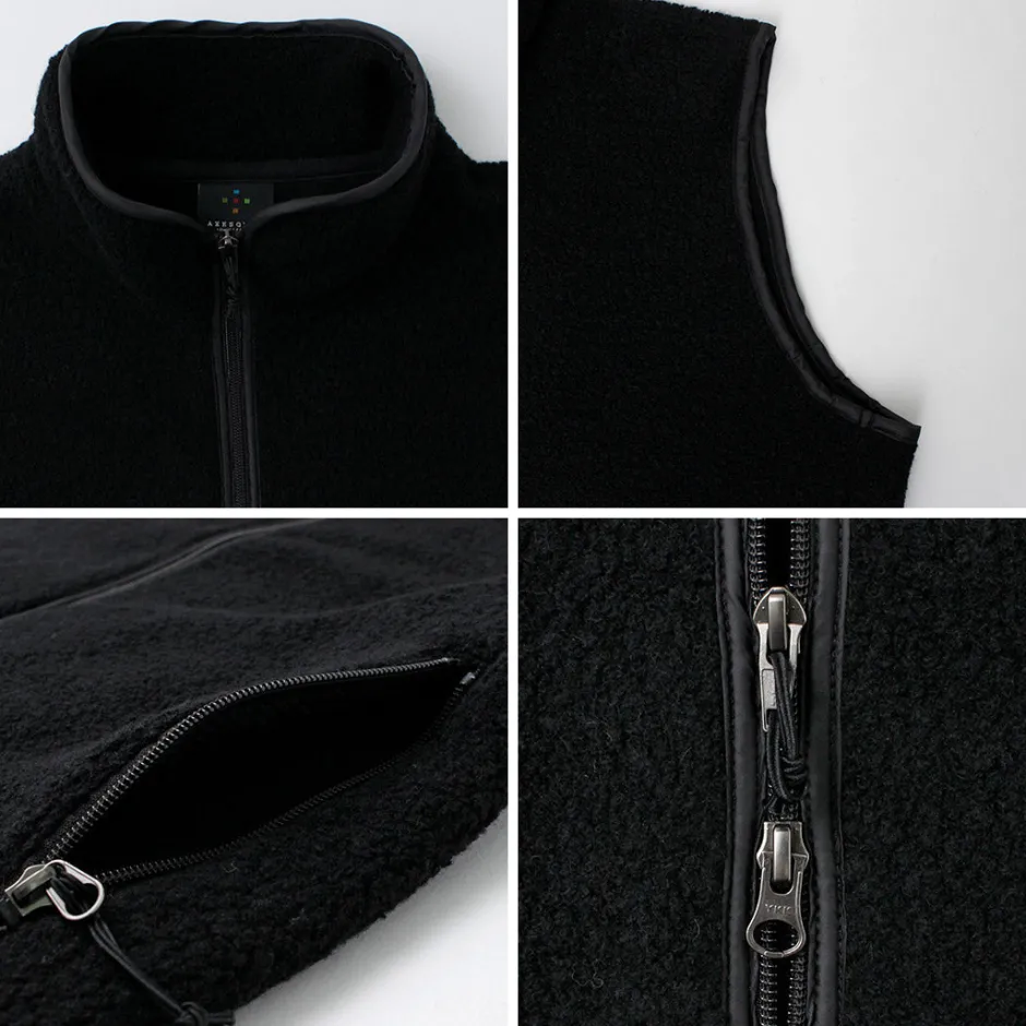 Jackets^AXESQUIN / Wool Boa Vest black