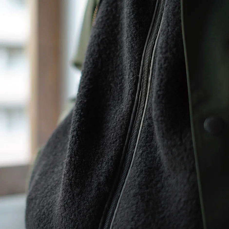 Jackets^AXESQUIN / Wool Boa Vest black
