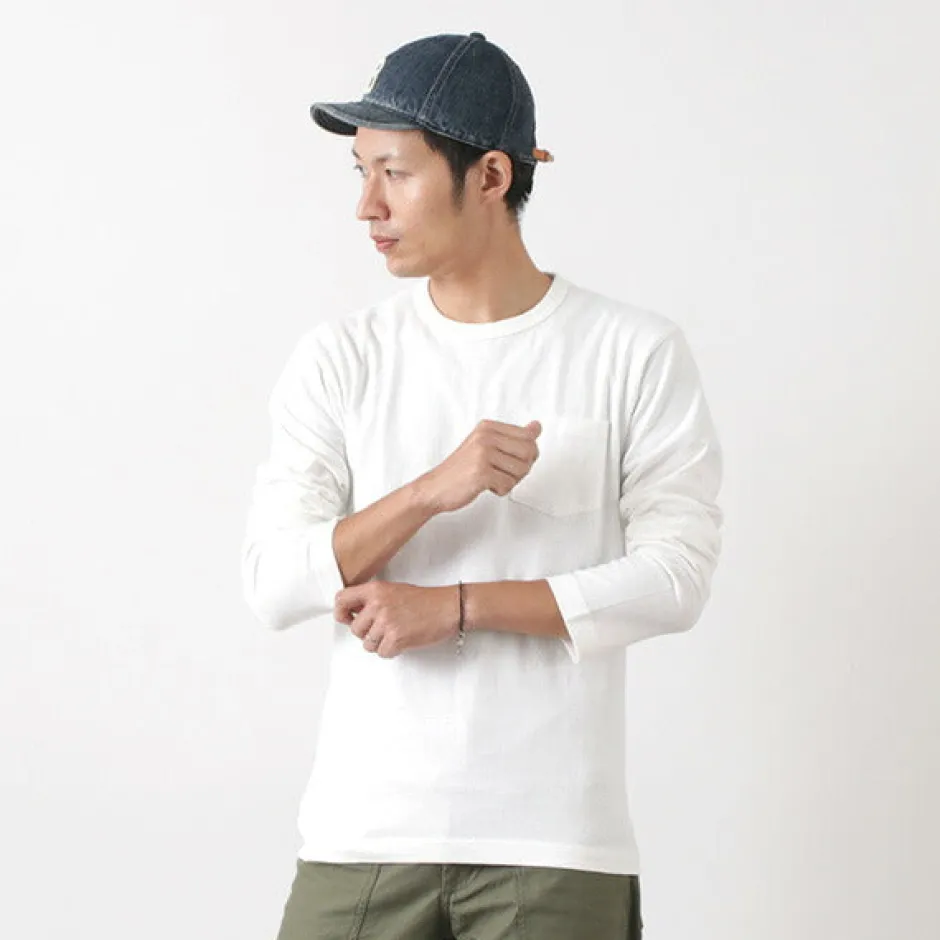 T-Shirts^BARNS / BR-1106 Jersey Crew Neck L/S Pocket T-Shirt