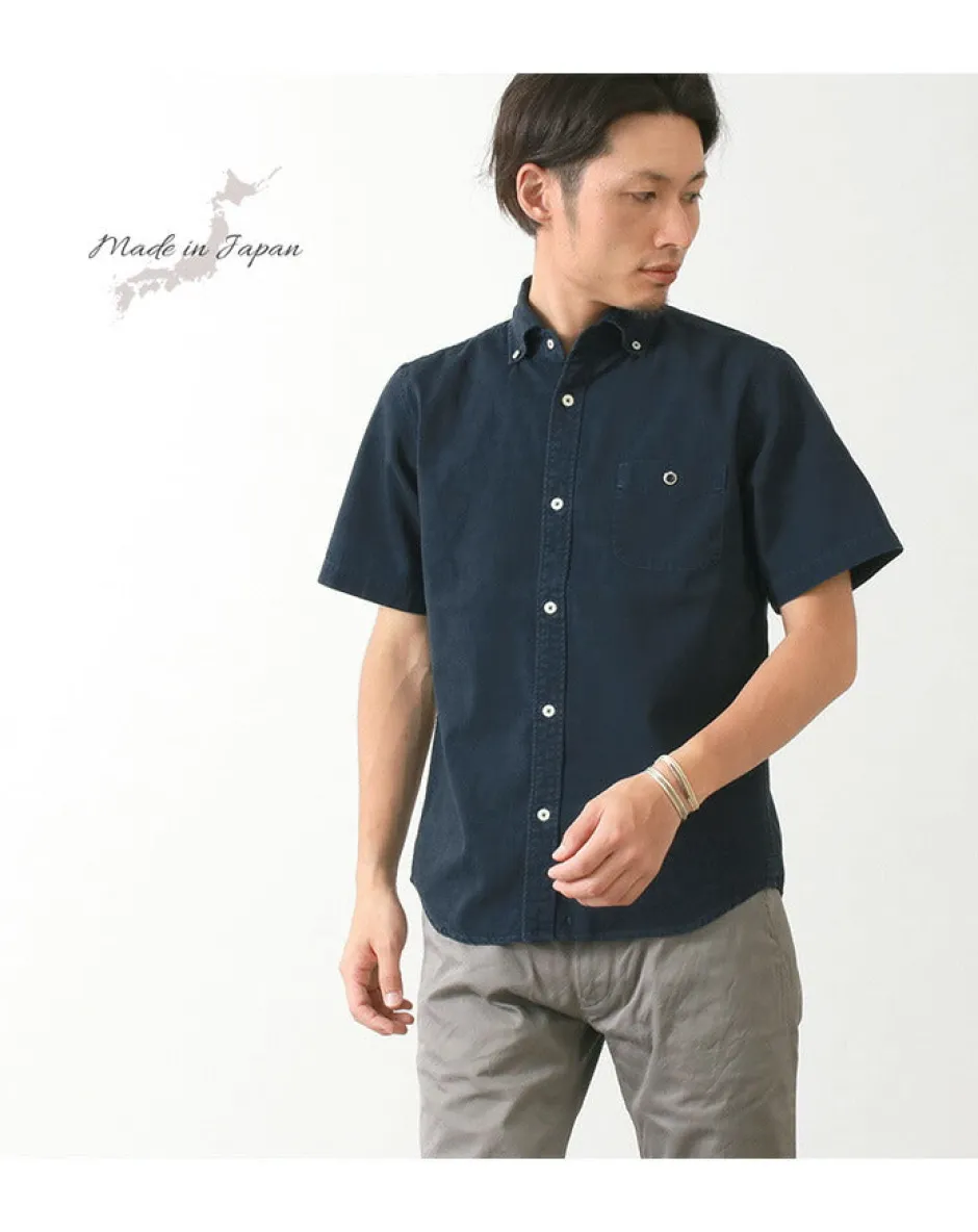 Shirts^BARNS / BR-5266 Ox S/S button-down shirt