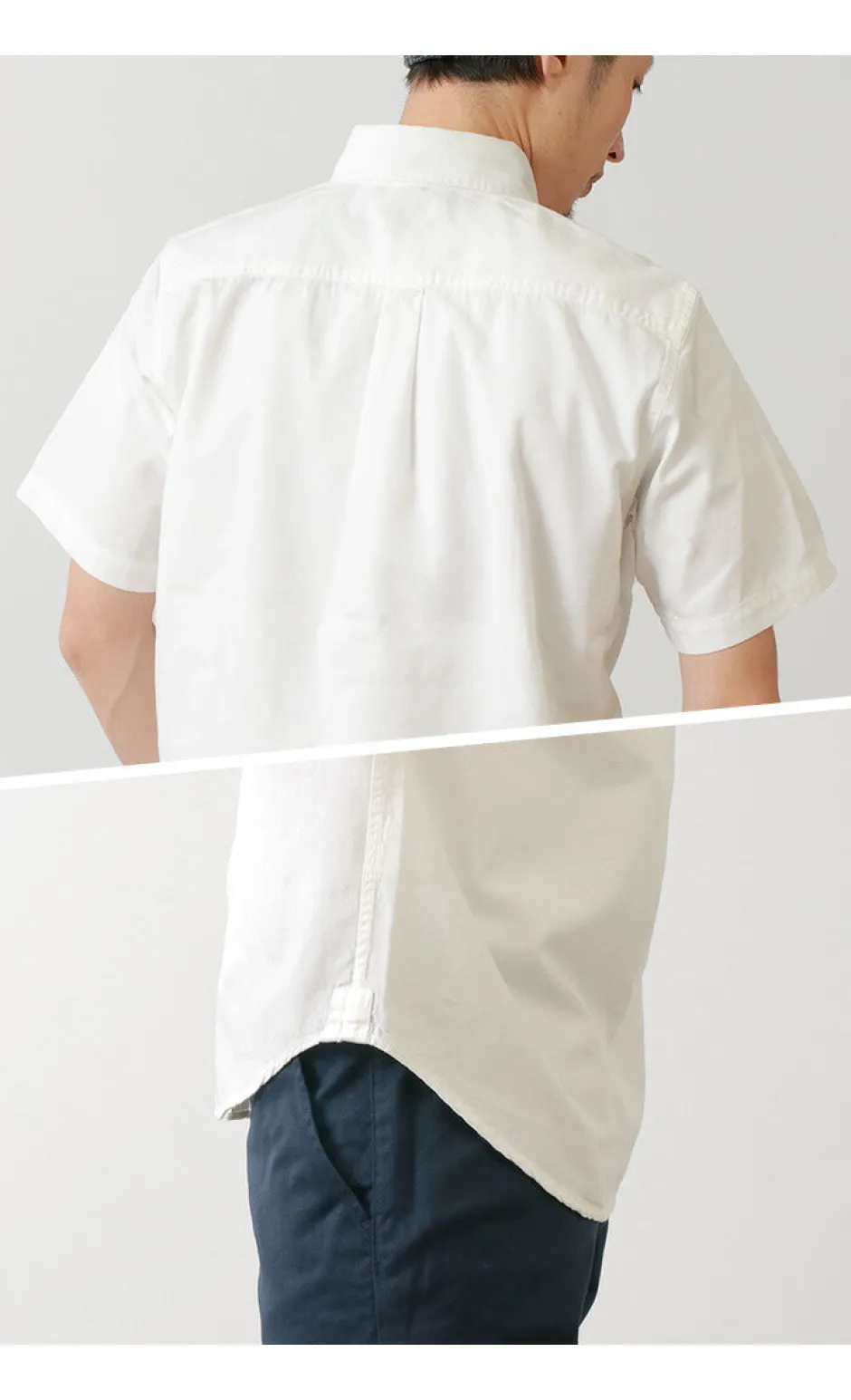 Shirts^BARNS / BR-5266 Ox S/S button-down shirt