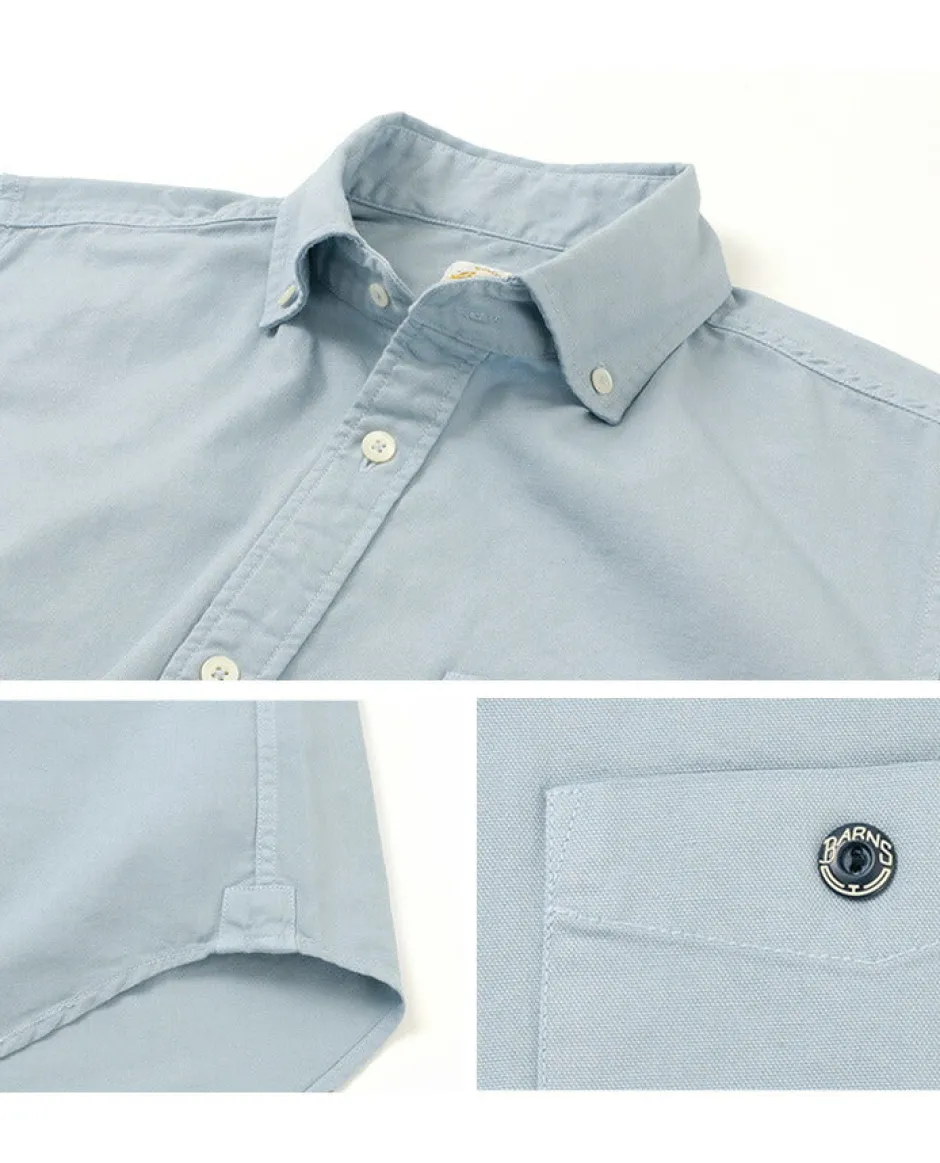 Shirts^BARNS / BR-5266 Ox S/S button-down shirt