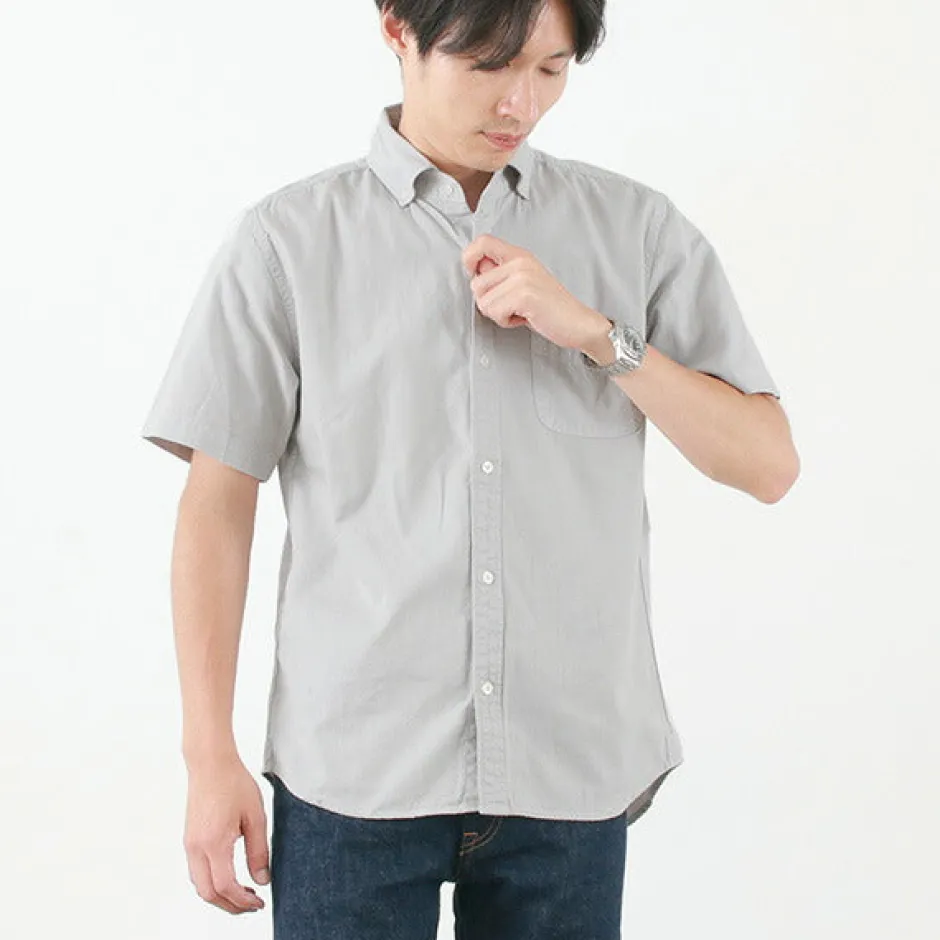 Shirts^BARNS / BR-5266 Ox S/S button-down shirt
