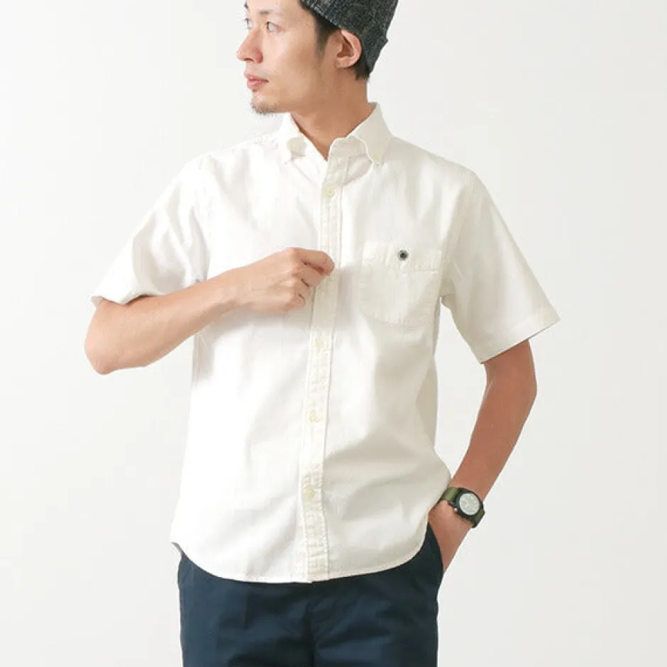 Shirts^BARNS / BR-5266 Ox S/S button-down shirt