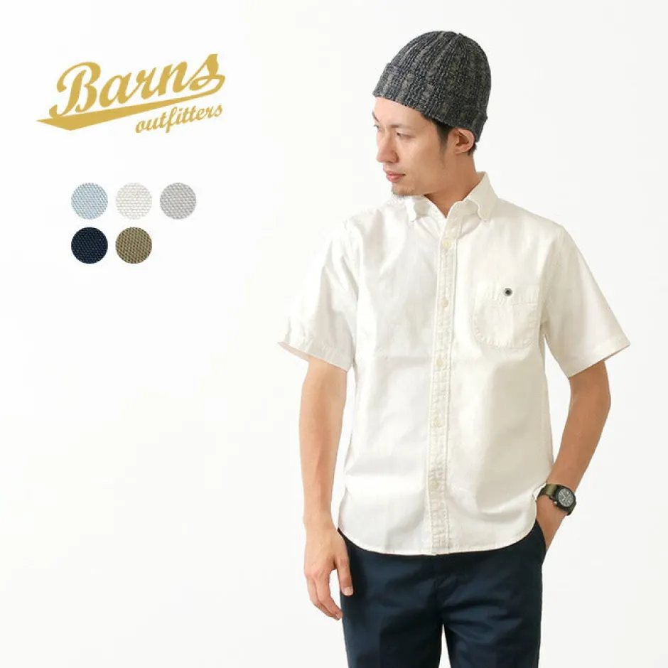 Shirts^BARNS / BR-5266 Ox S/S button-down shirt