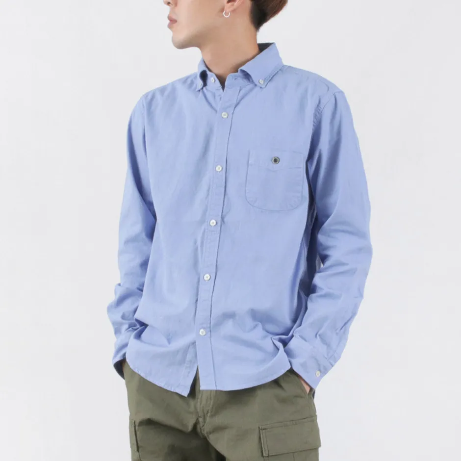 Shirts^BARNS / Ox Long Sleeve Button Down Shirt