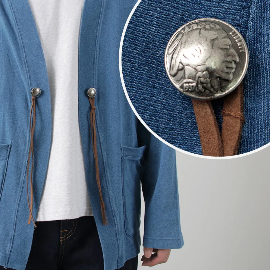 Cardigans^BARNS / Relaxed Fit Cardigan indigo