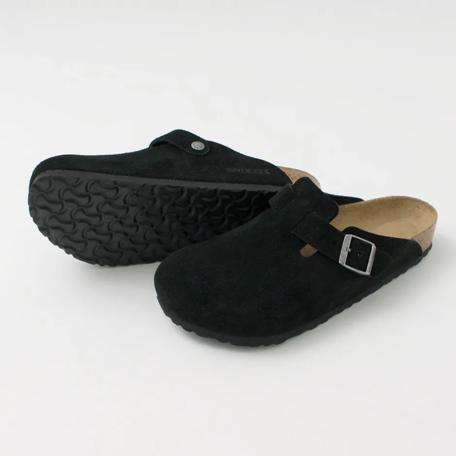 Sandals^BIRKENSTOCK / Boston Suede Leather Sandals black