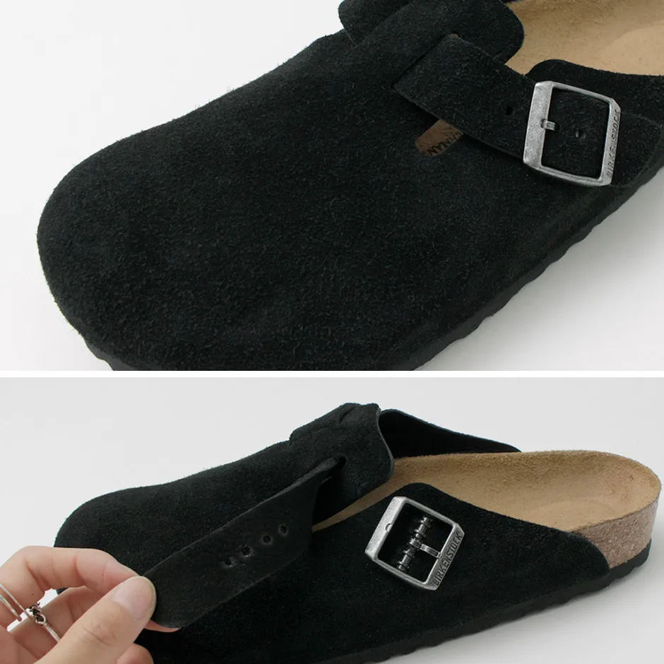 Sandals^BIRKENSTOCK / Boston Suede Leather Sandals black