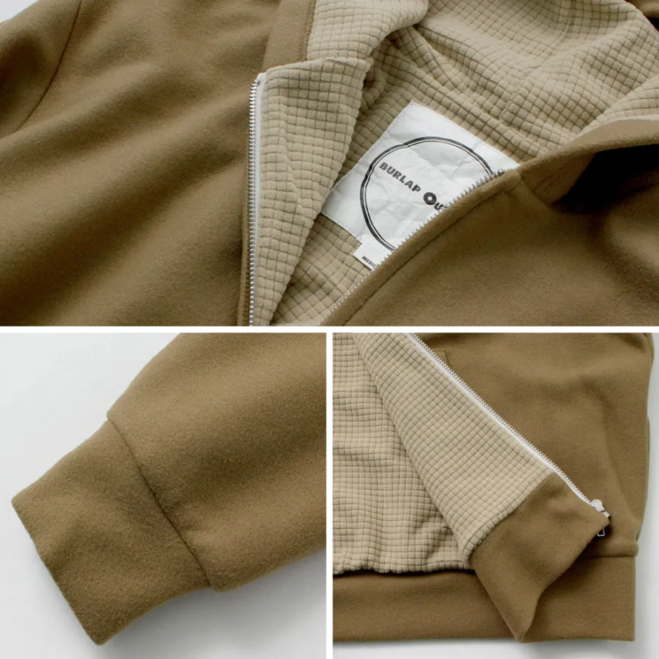 Jackets^BURLAP OUTFITTER / Grid Fleece Lined Zip Hoodie