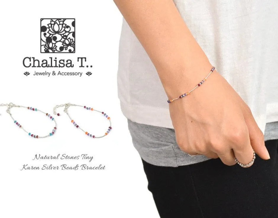 Anklets^CHALISA T.. / Natural Stone Bracelet