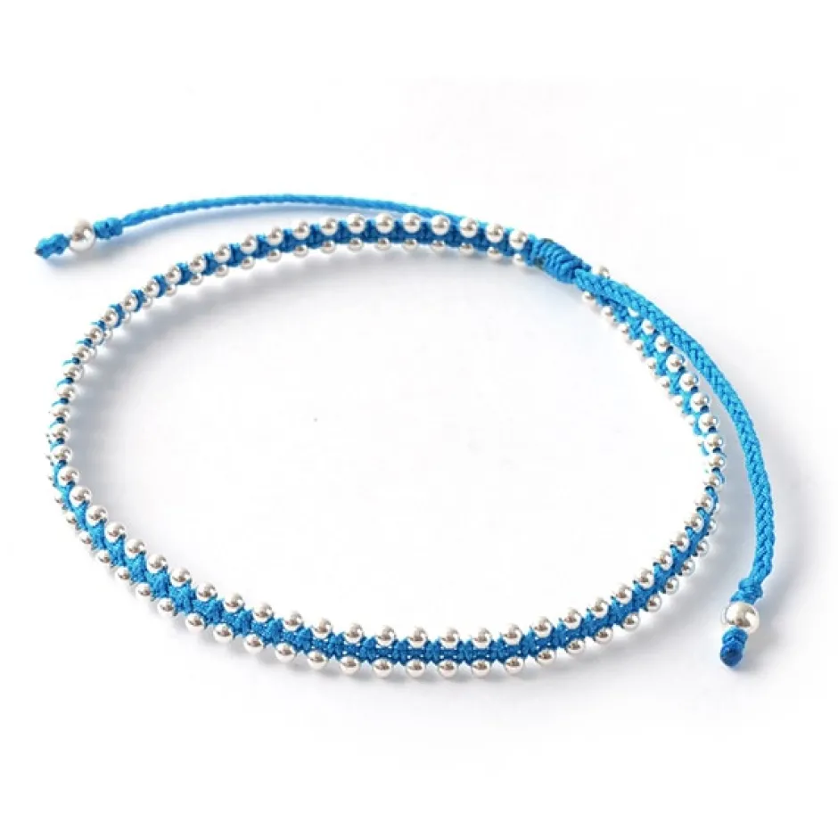Anklets^CHALISA T.. / Silver Ball Bead Duo Anklet