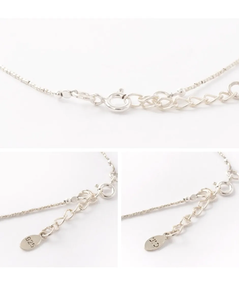 Anklets^CHALISA T.. / Turquoise Tiny Beads Necklace blue