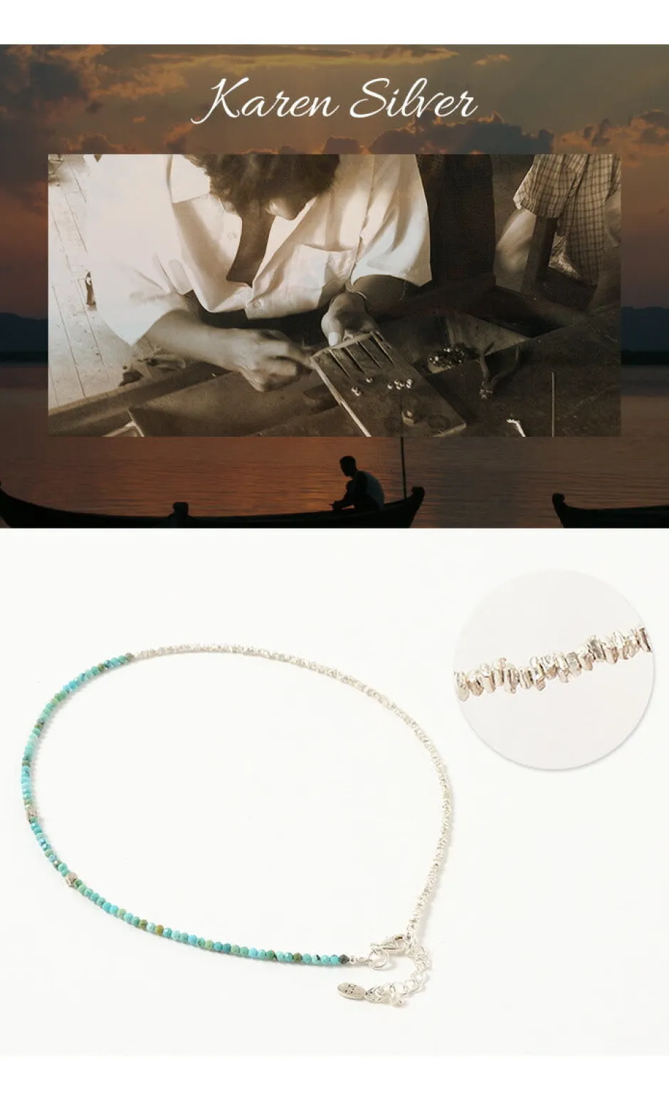Anklets^CHALISA T.. / Turquoise W Wrap Bracelet Karen Silver blue