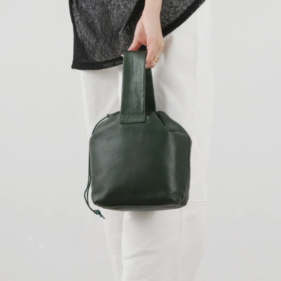 Tote Bags^CREED / Drawstring Tote Cowhide Leather