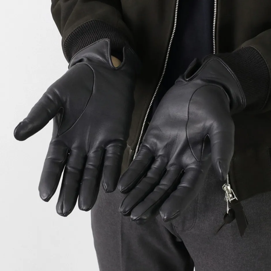 Gloves^DENTS / Bisley / Cashmere-lined leather gloves