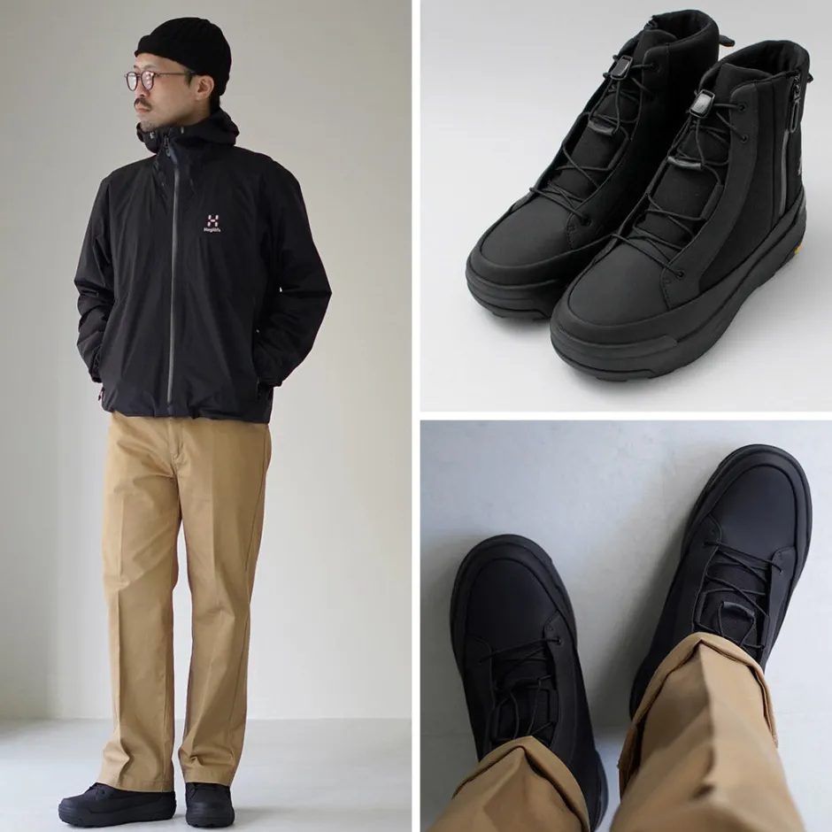 Sneakers^DESCENTE / High Cut Side Zip Lace Up Boots