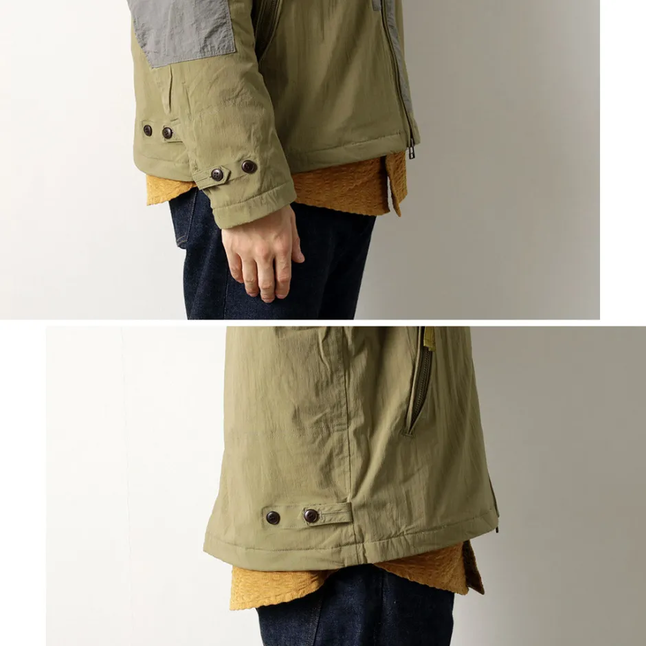 Jackets^DIP/DZT DIP/DZT / Combi stand collar blouson khaki