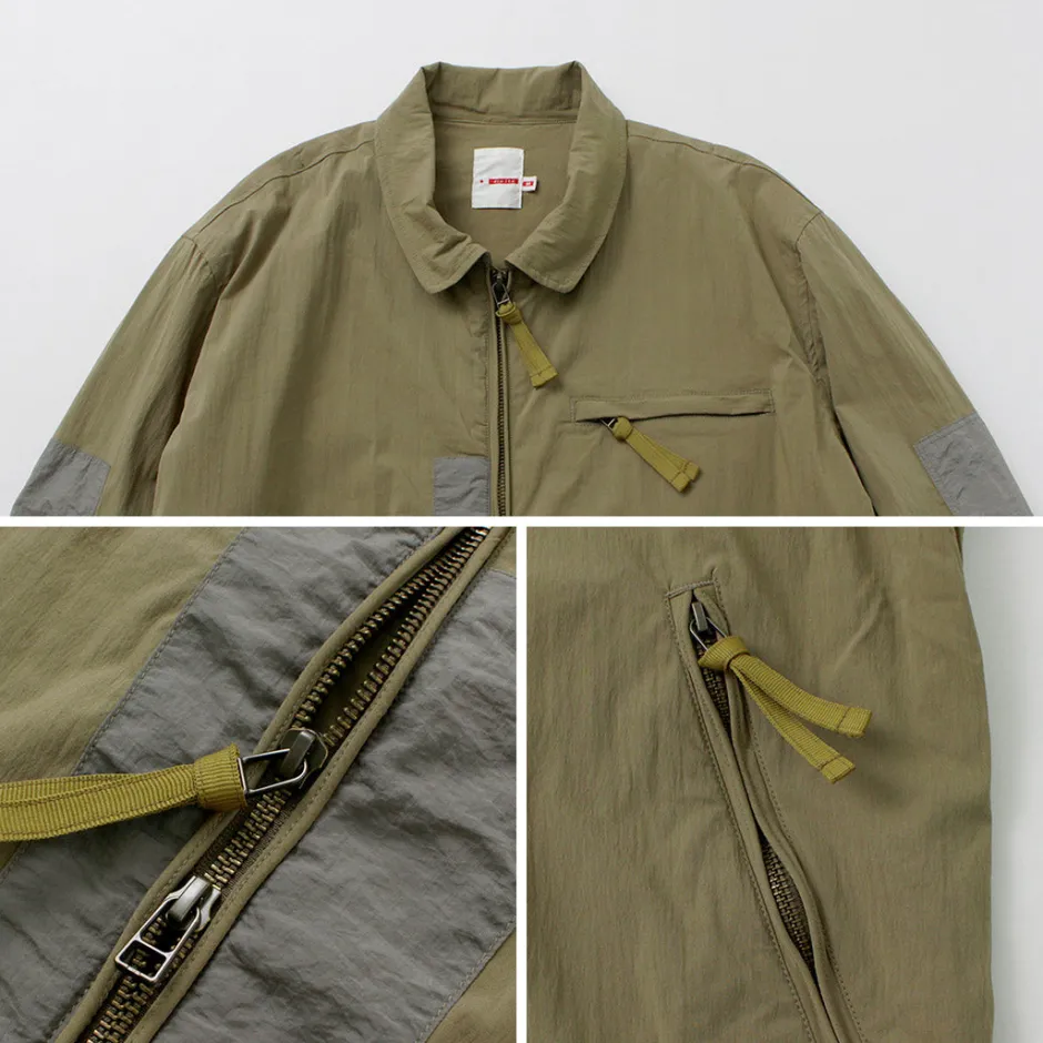 Jackets^DIP/DZT DIP/DZT / Combi stand collar blouson khaki