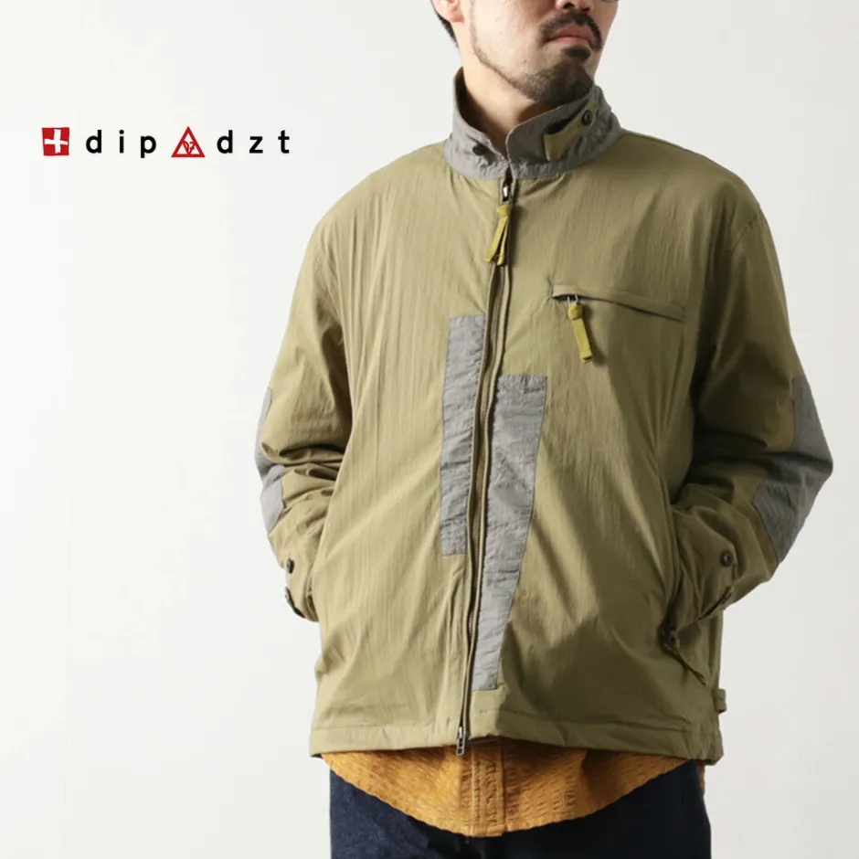 Jackets^DIP/DZT DIP/DZT / Combi stand collar blouson khaki