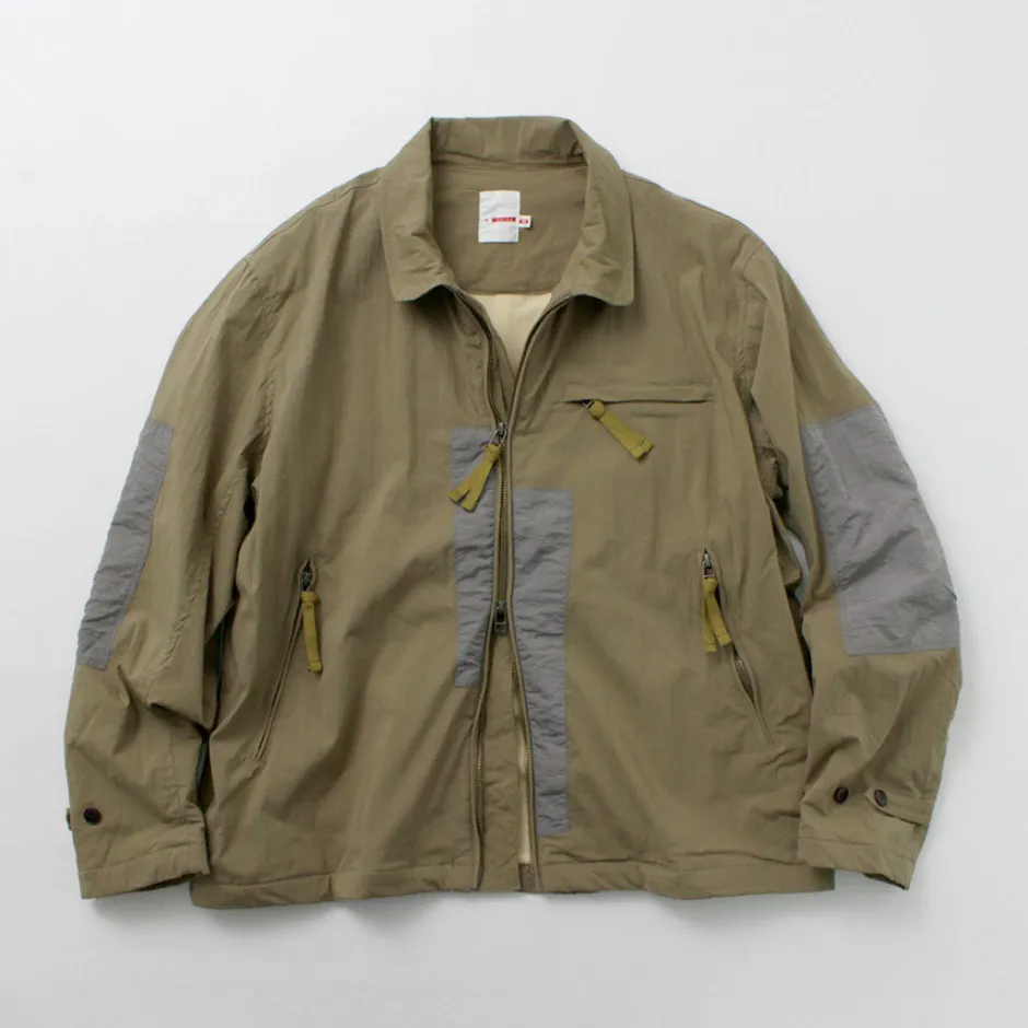 Jackets^DIP/DZT DIP/DZT / Combi stand collar blouson khaki