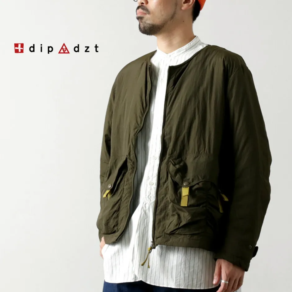 Jackets^DIP/DZT DIP/DZT / No-collar blouson olive