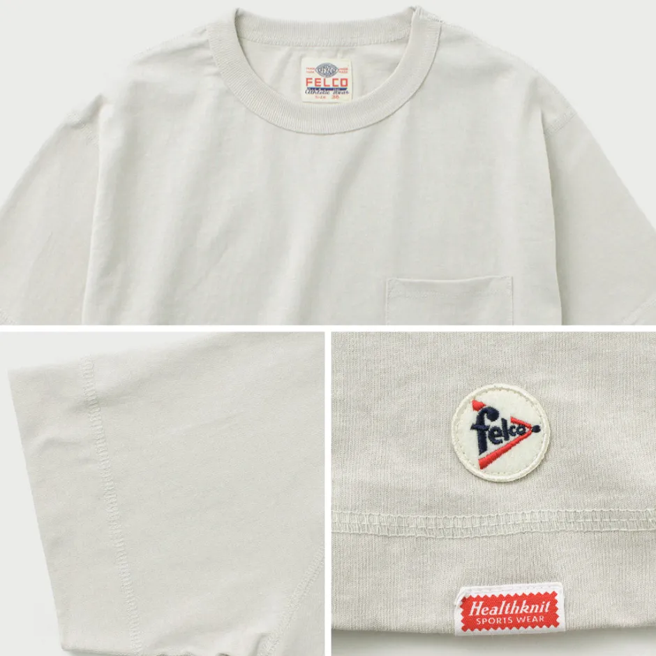 T-Shirts^FELCO × HEALTH KNIT / Crew Neck Pocket Tee