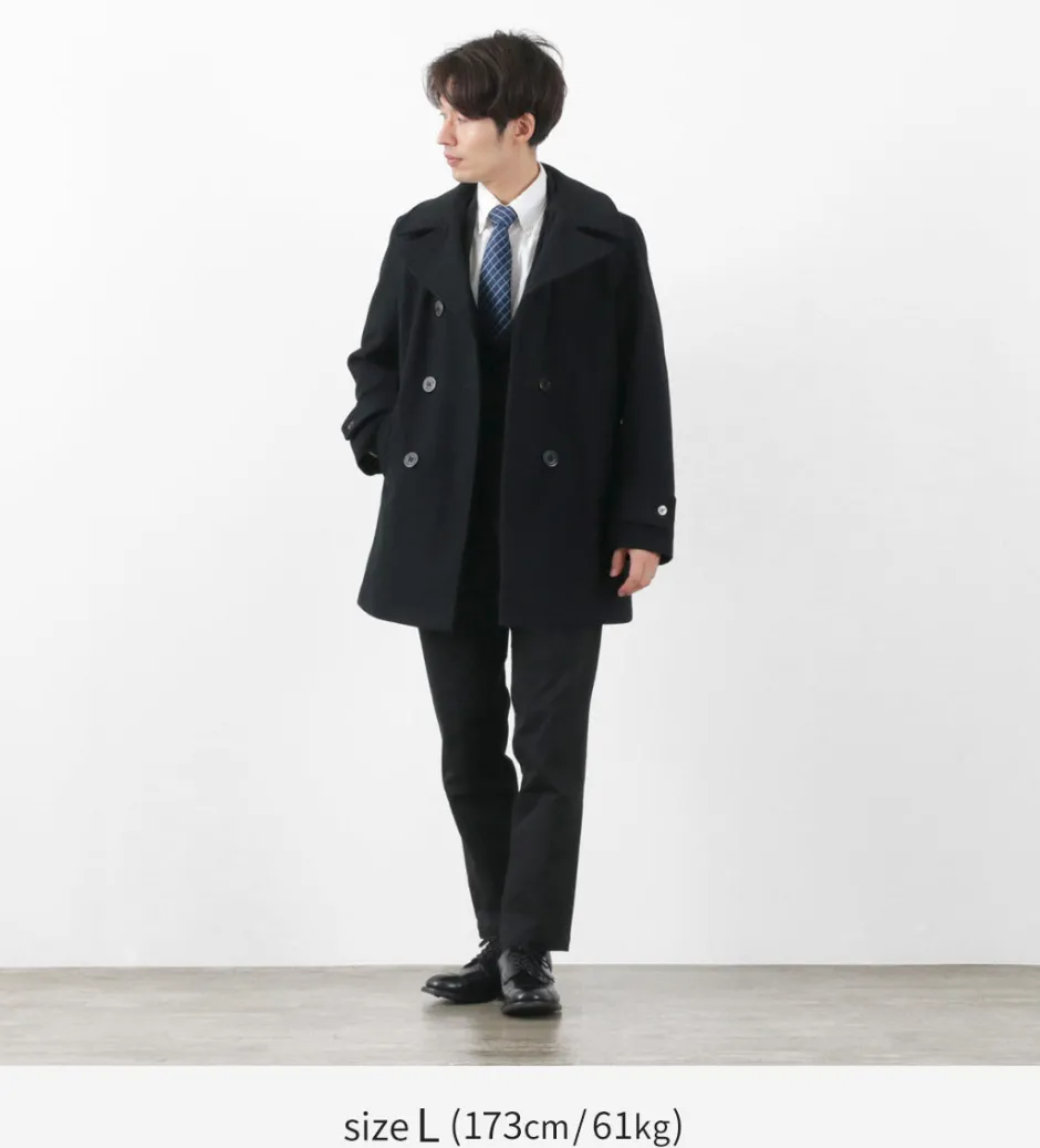 Coats^FIDELITY / 23oz Melton Peacoat black