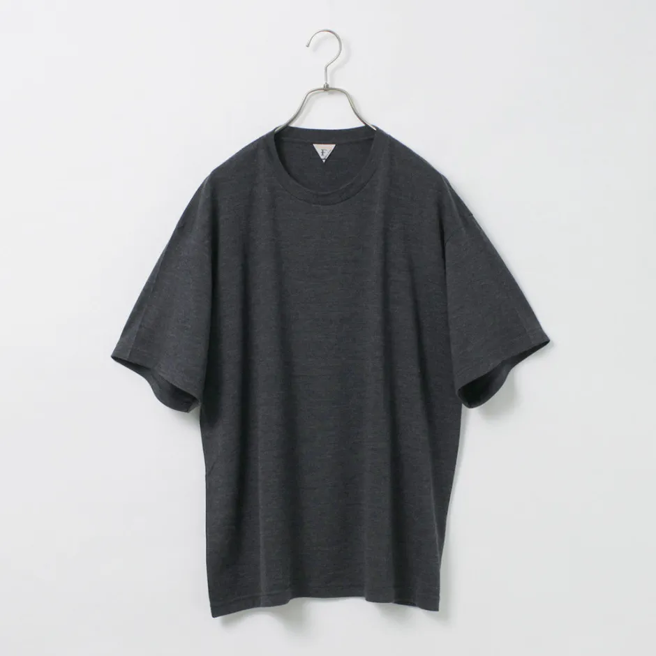 T-Shirts^FILMELANGE / Wolve New Zealand Merino Jersey Box T-Shirt