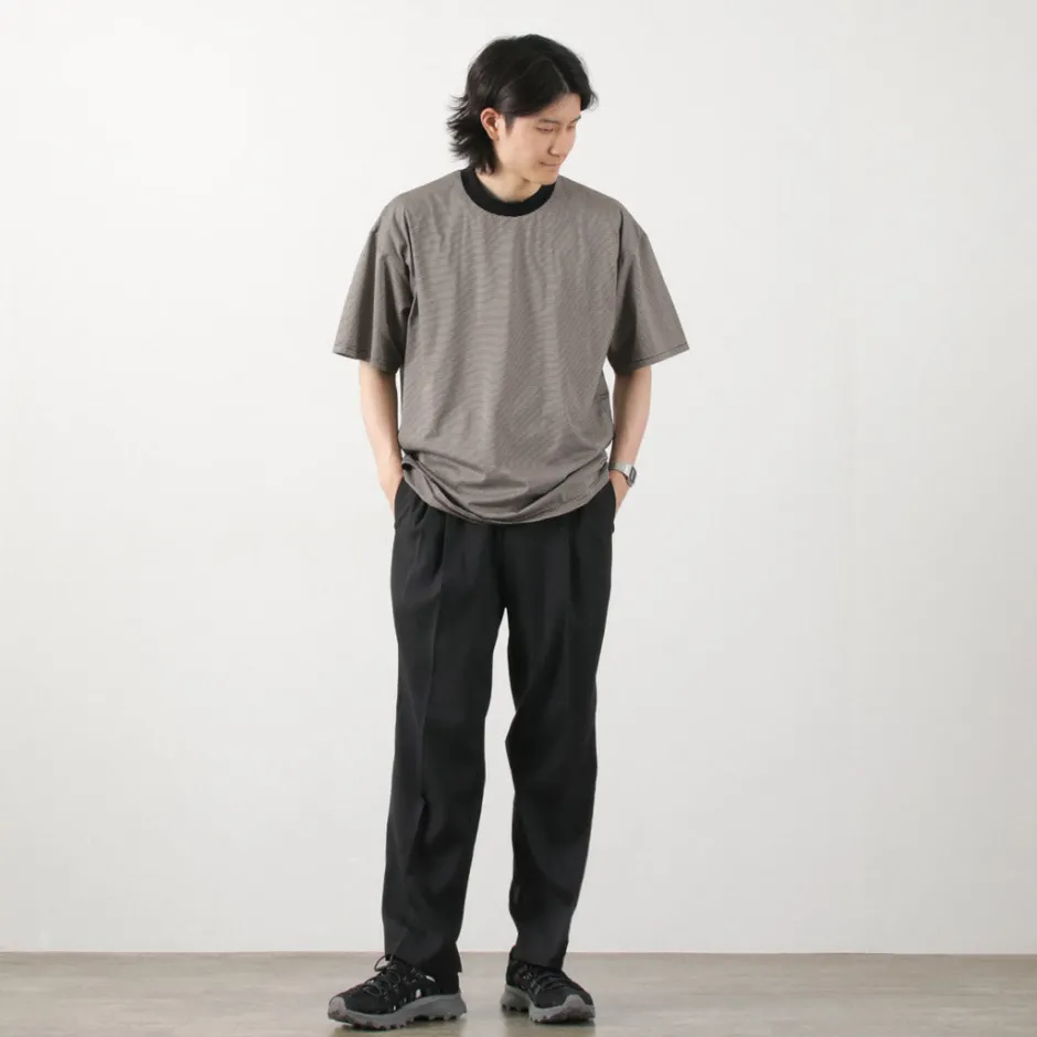T-Shirts^FLISTFIA / Loose fit Striped crew neck T-shirt
