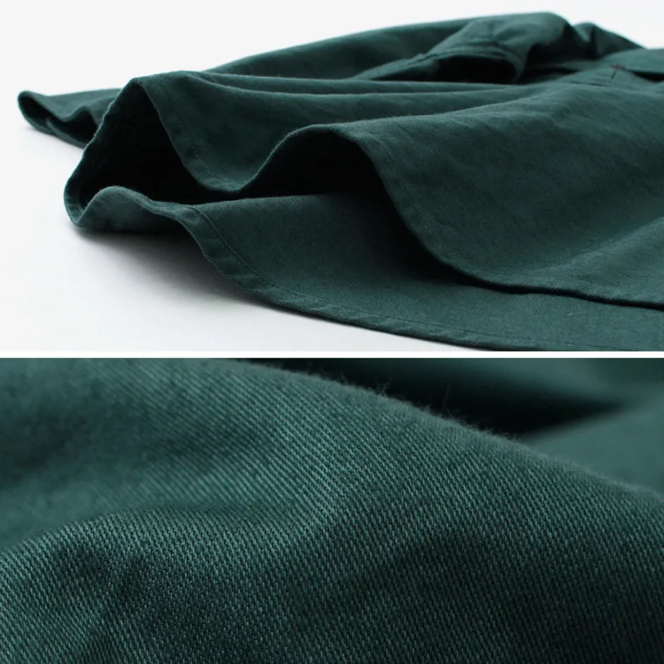 Shirts^FNOR / Grandval garment dye Shrimp sleeve shirt coat green