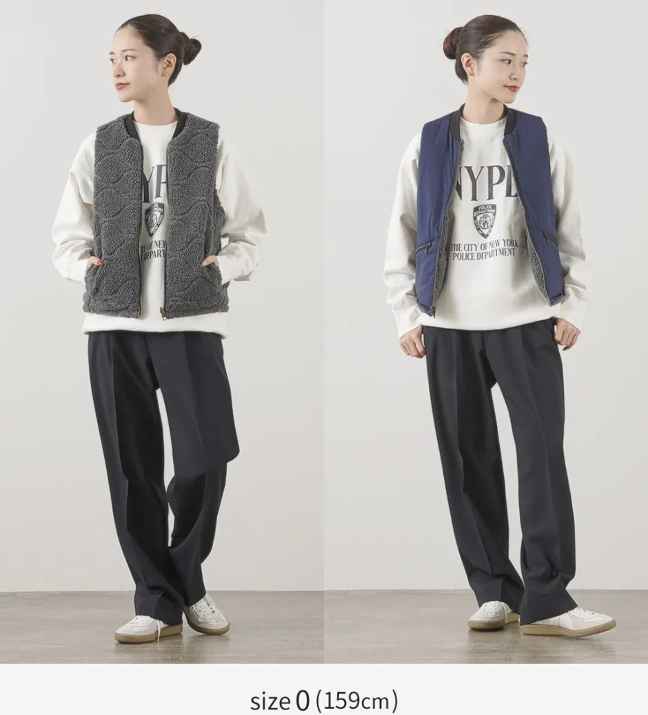 Vests^FNOR / Quilted Sheepskin Boa MIL Vest