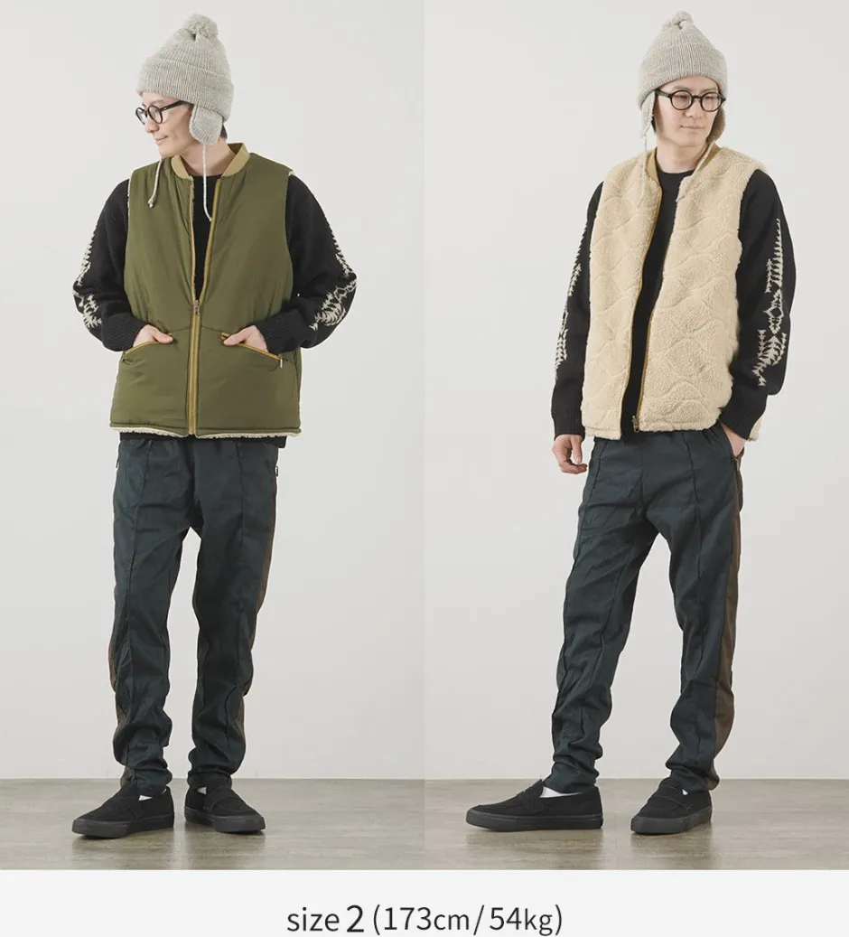 Vests^FNOR / Quilted Sheepskin Boa MIL Vest