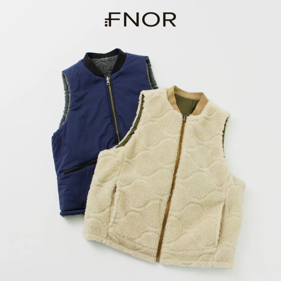 Vests^FNOR / Quilted Sheepskin Boa MIL Vest