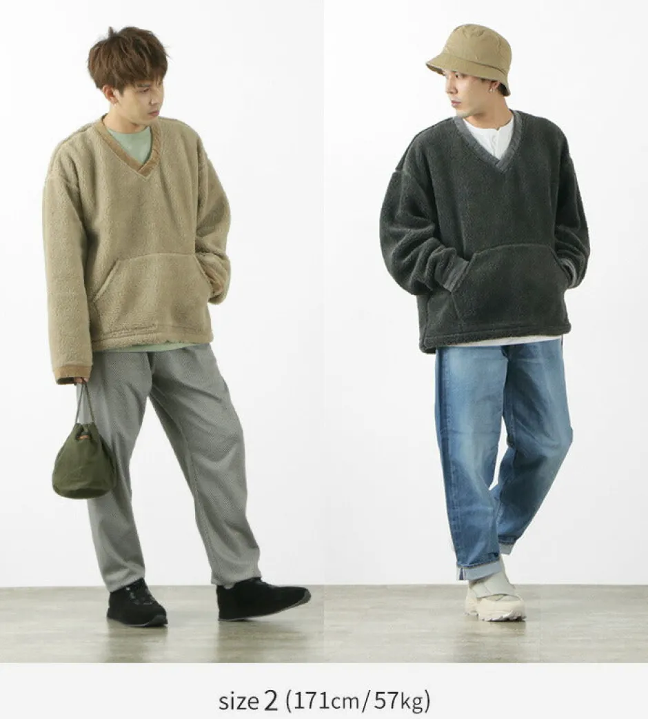 Sweatshirts^FNOR / V-Neck Boa Pullover
