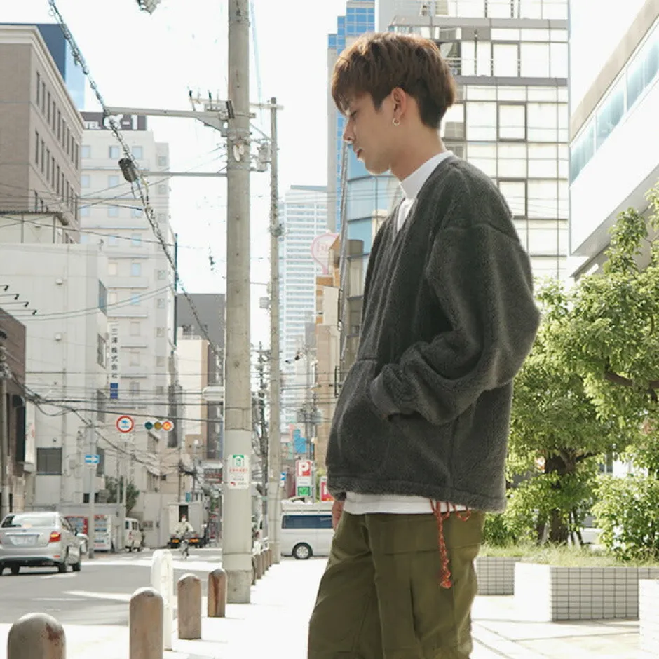 Sweatshirts^FNOR / V-Neck Boa Pullover