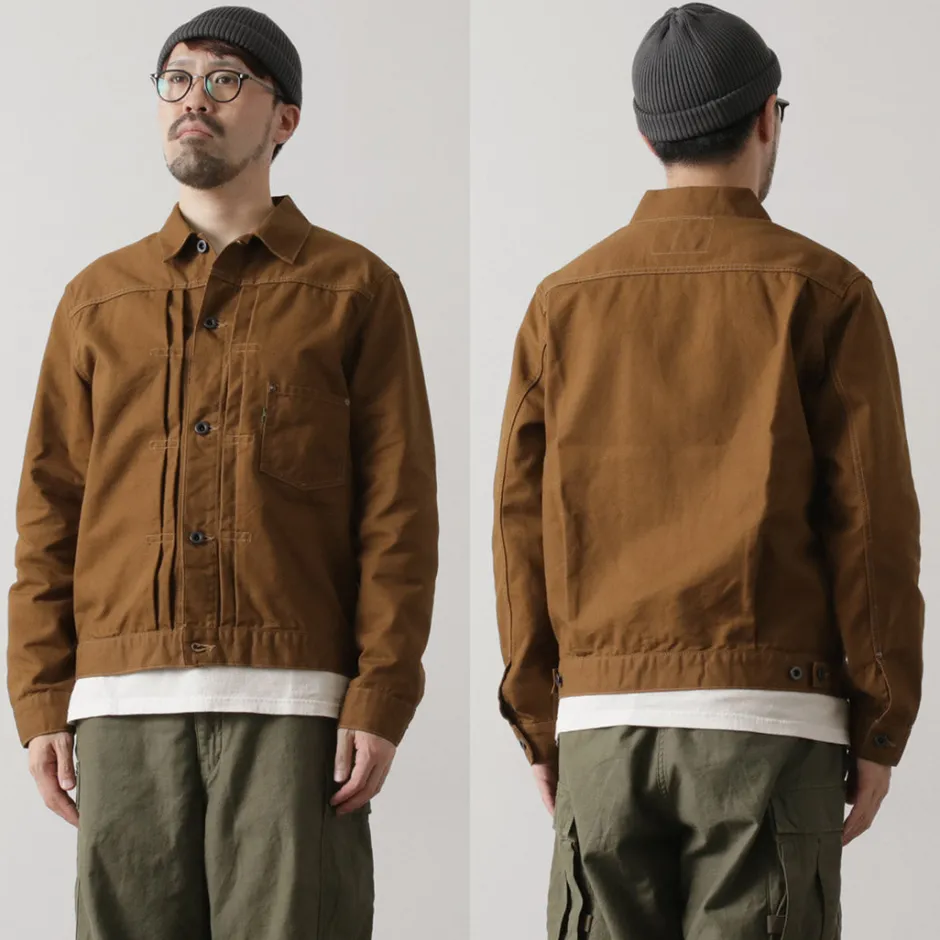 Jackets^FOB FACTORY / F2445 Cotton duck jacket