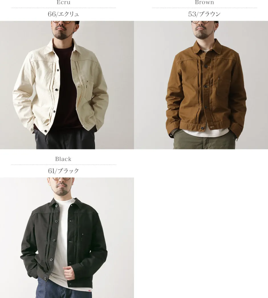 Jackets^FOB FACTORY / F2445 Cotton duck jacket