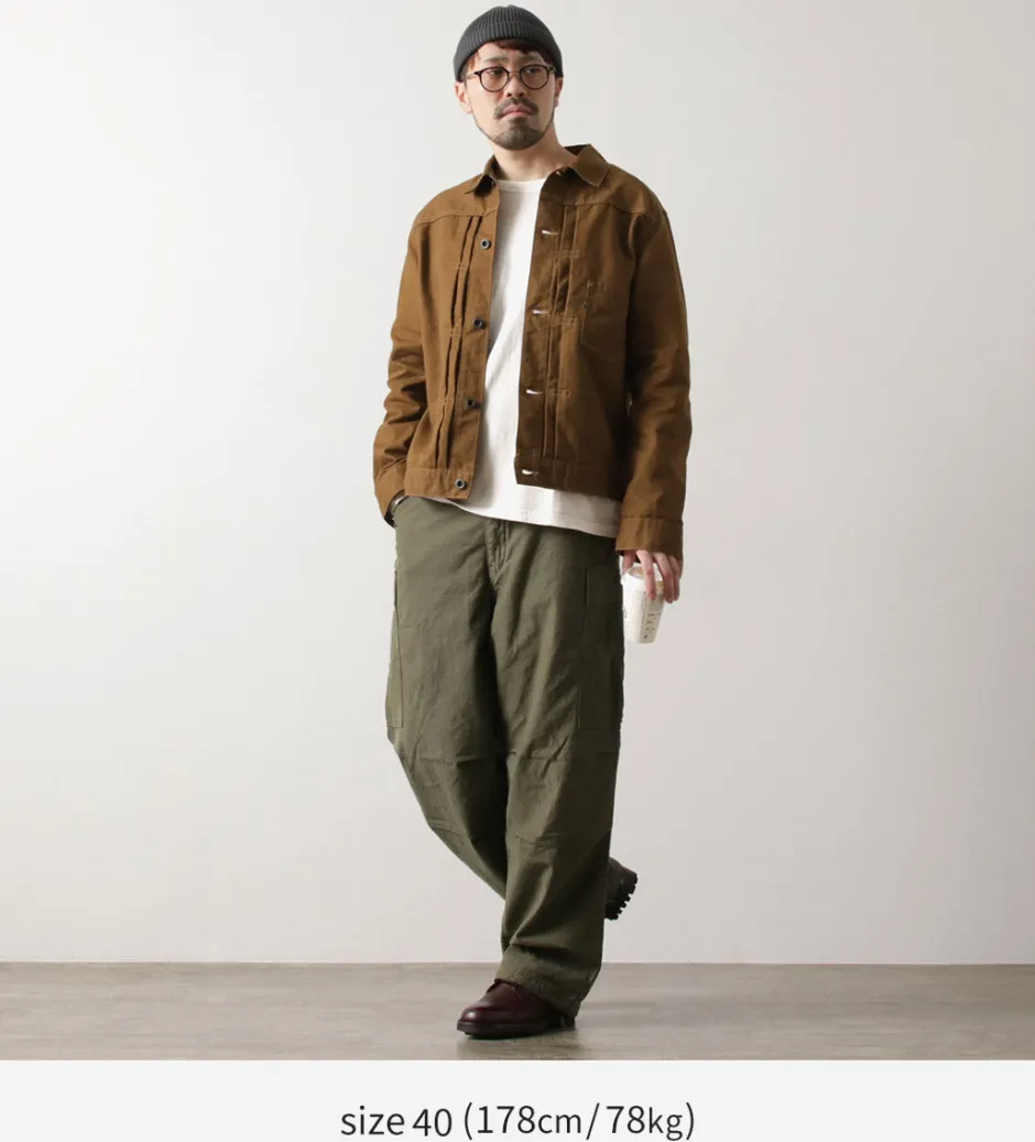 Jackets^FOB FACTORY / F2445 Cotton duck jacket
